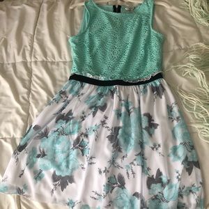 Mint green cute dress